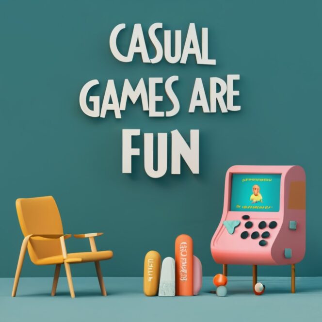 offering casual games to customers in waiting areas